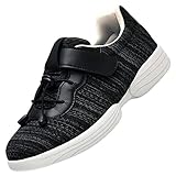 Beschichtete Herren Sneaker mit breiter Passform,Arthritis Ödem Einstellbare Bequeme Hausschuhe Geschlossene Zehen.,dark grey▁41