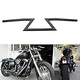 Motorrad-Lenker Z-Stangen 22 mm 7/8 Zoll Drag Lenker Universal für Sportster Cruiser XL 883 1200 Custom Chopper Softail Dyna Street Bob Schw