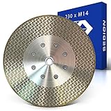 SEDION ® Diamantscheibe 230mm x M14 - Trennscheibe & Schleifscheibe für harte Fliesen Keramik Feinsteinzeug Granit Marmor Beton etc. - Diamanttrennscheibe 230 - Sedion Galvanische Premium Q