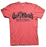 Gas Monkey Garage Offizielles Lizenzprodukt Logo Herren T-Shirt (Rot-Heather), M