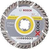 Bosch Professional Diamanttrennscheibe Standard (Universal, X-LOCK, Ø125 mm, BohrungsØ: 22,23 mm, Schnittbreite 2 mm)