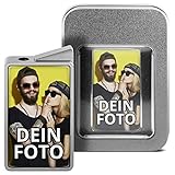 PhotoFancy® - Feuerzeug mit eigenem Foto Bedrucken - personalisiertes Gasfeuerzeug inkl. Metall-Geschenk-Box