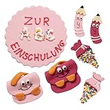 Bombasei 25 teiliges Einschulungs - Set Mädchen, 125 g