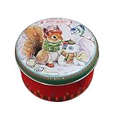 Weihnachtsdose Aus Weißblech, Weihnachtsbonbondose, Tragbare Mini-Box, Zum Aufbewahren Von Tee, Kaffee, Vanille, Süßigkeiten, Schokolade, Keksen, Kerzen, Gewürzen, Weihnachtsdek