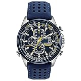 CITIZEN ECO-DRIVE BLUE ANGELSATOMIC HERREN 43MM CHRONOGRAPH DATUM UHR AT8020-03L