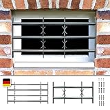 Fenstergitter Sicherheitsgitter Amsterdam ausziehbar in 9 Größen 300x700-1000