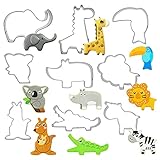 Ausstechformen Kinder Tiere Tierformen Ausstecher Ausstechformen Brot PläTzchenausstecher Tiere Set PläTzchenformen Aus Edelstahl Metall Perfekt FüR Keks,Backen Fondant PläTzchen,Tortendek