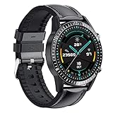 DZX Smartwatch, Fitnessuhr mit Blutdrucksauerstoffmonitor für Android-Handys und iOS-kompatibel, wasserdichter Fitness-Tracker für Männer und Frauen, F(D)