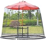 Regenschirm Sonnenschirm Abdeckung Garten Sonnenschirm Net Outdoor Mosq-Uito Cover Patio Regenschirm Tischbildschirm Terrasse Netz für Gazebo Outdoor-Rasengarten-Camping