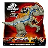 Jurassic World GFD40 - Dinofreundin Blue mit federbetätigter Action, Geräuscheffekten, aktivierbaren Hals-, Schulter-, Schwanz- & Fußbewegungen, Dinosaurier Spielzeug ab 4 J
