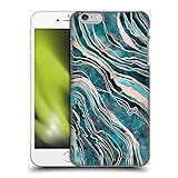 Head Case Designs Offizielle Zugelassen LebensArt Blaugrün und Rosegold Edelsteinmarmor Harte Rueckseiten Handyhülle Hülle Huelle kompatibel mit Apple iPhone 6 Plus/iPhone 6