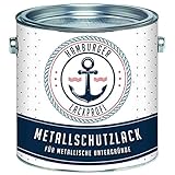 Metallschutzlack MATT Rotbraun RAL 8012 Braun Metallschutzfarbe Metalllack Metallfarbe // Hamburger Lack-Profi (1 L)