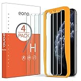 Amazon Brand - Eono 4 Stück Schutzfolie kompatibel mit iPhone 11 Pro/iPhone XS/iPhone X, 2.5D, 9H, Anti-Kratzen,Hülle Freundllich,mit Schab