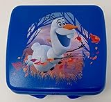 Tupper TUPPERWARE Disney Eisprinzessin Olaf Schneemann Frozen to Go Twin blau Jungs Mädchen Schule Brotdose Box Behälter Kindi Twin Kind Kindergarten Schule A126 Sandwichbox