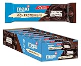 MaxiNutrition High Protein Bar Chunky Brownie, 18 x 35g (630g) - 30% / 11g Proteinriegel ohne Zusatz von Zucker (1,4 g Zucker je Riegel), Low(er) Carb, 132 kcal, maximal leck