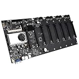 Nrew BTC-37 Miner Motherboard CPU Set 8 Grafikkartensteckplatz Integrierter Schnittstellenanzug Schw