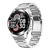 ZGZYL E12 Bluetooth Music Call Smart Uhr, Fitnessuhr mit Blutdruck/Blut Sauerstoff und Herzfrequenzüberwachung, Stoppuhr, Schrittzähler, Sportuhr,C