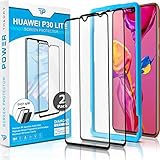 Power Theory Panzerglasfolie für Huawei P30 Lite/P30 Lite New Edition (2 Stück) - 3D Panzerglas Schutzfolie mit Schablone, Einfache und Passgenaue Installation, HD Full Cover Panzerfolie, 9H F