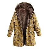 Damen Herbstjacke Winterjacke Kapuzenjacke: Lang Kapuzenmantel Winter Fleece Jacke Mantel Plüsch Plüschjacke Plüschmantel Fleecejacke Fleecemantel Wintermantel Herb