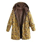 Lomelomme Winterparka Damen Günstig Warm Gefüttert Winter Plüschmantel mit Reißverschluss Kapuzen Jacke Mantel Casual Sweatshirt Winter Trenchcoat Plus Samt Warm Kapuzenjack