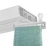 Bestlivings 16 Stück Transparente Schlaufengleiter für 5cm breite Schlaufen - zum aufhängen von Schlaufenschals, Gardine mit S