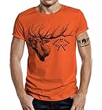 Jäger T-Shirt: Hunting Club Hirsch Orang