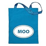 Kiwistar MOO Tragetasche Baumwolltasche Stoffbeutel Umhängetasche Langer Henk