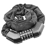 Hainice Fahrrad-Kettenschlösser, Diebstahlschutz, multifunktional, Zahlenschloss für Motorrad, 1