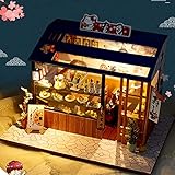 N/A/A Puppenhaus Miniatur Bastelset, DIY Modell mit Möbel Puzzle Haus,Geschenk für Erw