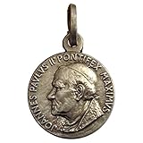 925 Sterling Silber Medaille des Heiligen Papst Johannes Paul II