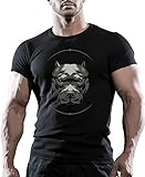 MMA Kampfsport Bodybuilding T-Shirt Best Workout Kleidung Training Mann Gr. L, Schw