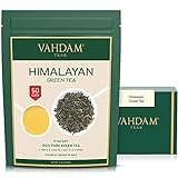 VAHDAM, Grüner Tee Blätter aus dem Himalaya 100 Gramm (50 Tassen) Entgiftender Tee, 100% reiner grüner Tee aus den Hochlandplantagen in Darjeeling | Detox T