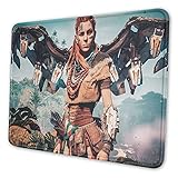 Horizon Zero Dawn Mauspad-Matte Gaming Einzigartiges benutzerdefiniertes Mauspad, Computertastatur, genähte Kanten, Büro Ideal für Schreibtischabdeckung, große Mauspads, Laptop und PC