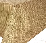 Schwar Textilien Gartentischdecke Tischdecke Weichschaummaterial rutschfest wetterfest 4 Farben (110x140cm eckig, Beige)
