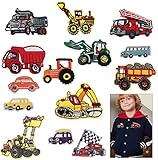 Sunshine smile Patch Sticker Cars,14 aufnäher Kinder,Zum Aufbügeln für DIY,Patches zum Aufbügeln,Applikation Flicken Zum Aufbügeln,Patch Sticker,Patch Sticker Kleidung,Jeans Kleidung