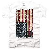 TEE-Shirt, Herren T-Shirt Newyork-Flag Größe XXXL,Weiß