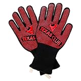 TEXAS CLUB Heat Resistant Gloves for BBQ and Outside Grill - Professional Gloves for BBQ and G