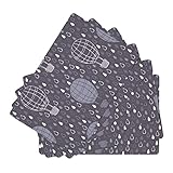 6er Set Platzsets Abwaschbar Leder Tischsets, Hitzebeständig rutschfest Grifffeste Heißluftballon Platzdeckchen für Hause, Küche, Restaurant und Hotel 45 x 30