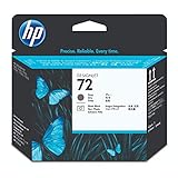 HP 72 Originaler DesignJet Druckkopf (C9380A) in Grau & Fotoschwarz, für HP DesignJet T2300 eMFP, T1300, T1200, T1120, T1100, T1100 MFP, T795, T790, T770, T620, T610 & T600 Großformatdruck