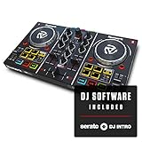 Numark Party Mix - der ursprüngliche 2-Kanal Plug und Play DJ Controller für Serato DJ Lite mit eingebautem Audio Interface. Steigen Sie auf Party Mix 2 um, ab