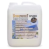 StoneprotecT SP5000 Premium Nano Steinimprägnierung außen | Profi-Qualität Made in Germany | Langfristiger Schutz vor Wasser, Moos, Schmutz, Öl l Steinversiegelung außen | 5L für bis zu 50m²