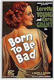 FZSMXH Druck Auf Leinwand 50x70cm Kein Rahmen Retro Film Born to Be Bad Loretta Young und Picture Print Modernes Familienschlafzimmer Dek