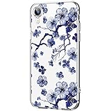 Hülle für iPhone XR Hülle Weich Silikon Handyhülle Blumen Schlank Floral Handytasche Flexible Schutzhülle Protective Gummi Dünn Abdeckung Bumper Cover für iPhone XR (8)