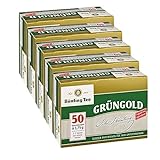 Bünting Tee Grüngold, 50 Tassenbeutel 5er Pack