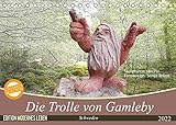 Die Trolle von Gamleby - Schweden - Skulpturen von Jan Pol (Tischkalender 2022 DIN A5 quer)