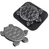 UP6Per Dekorative Steine Pfad Machen Mold Garten Meeresschildkrötenform Schildkröte Pflasterform für das Herstellen von Schrittsteinen Weg Steine ​​Betonformen Wiederverwendbare Walk Maker T