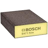 Bosch Professional Schleifschwamm S471 Fein (Holz, Kunstoff und Metall, 69 x 97 x 26 mm, Zubehör Handschleifen)