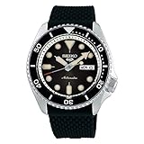 Seiko Herren analog Automatik Uhr mit Silikon Armband SRPD73K2