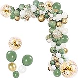Luftballon Girlande,Ballon Girlande,Luftballons Geburtstag,Luftballons Hochzeit,Ballongirlande Kit,Ballonbogen,Happy Birthday Girlande,Latexballons (Luftballon girlande grün)