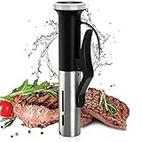 Sous Vide Kocher 1200 W Tauchzirkulator Präzisionskocher IPX7 wasserdicht Sous-Vide-Maschine mit Timer und LED-Display für genaue Temperatur- und Zeitkontrolle inklusive Kochb